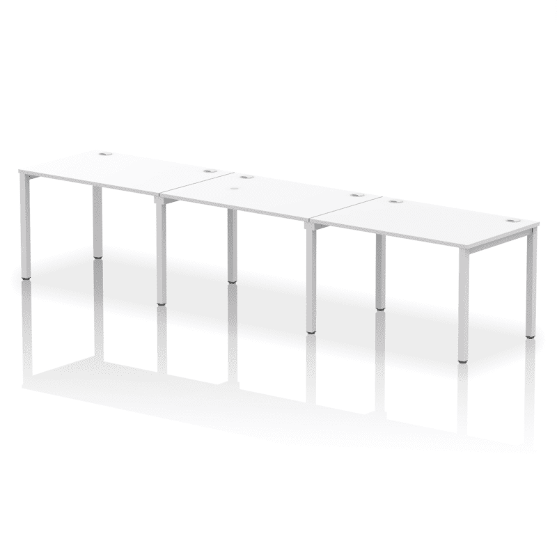 Impulse Single Row Bench Desk - 3 Person - Image 11