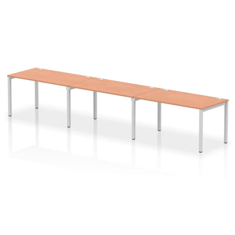 Impulse Single Row Bench Desk - 3 Person - Image 13