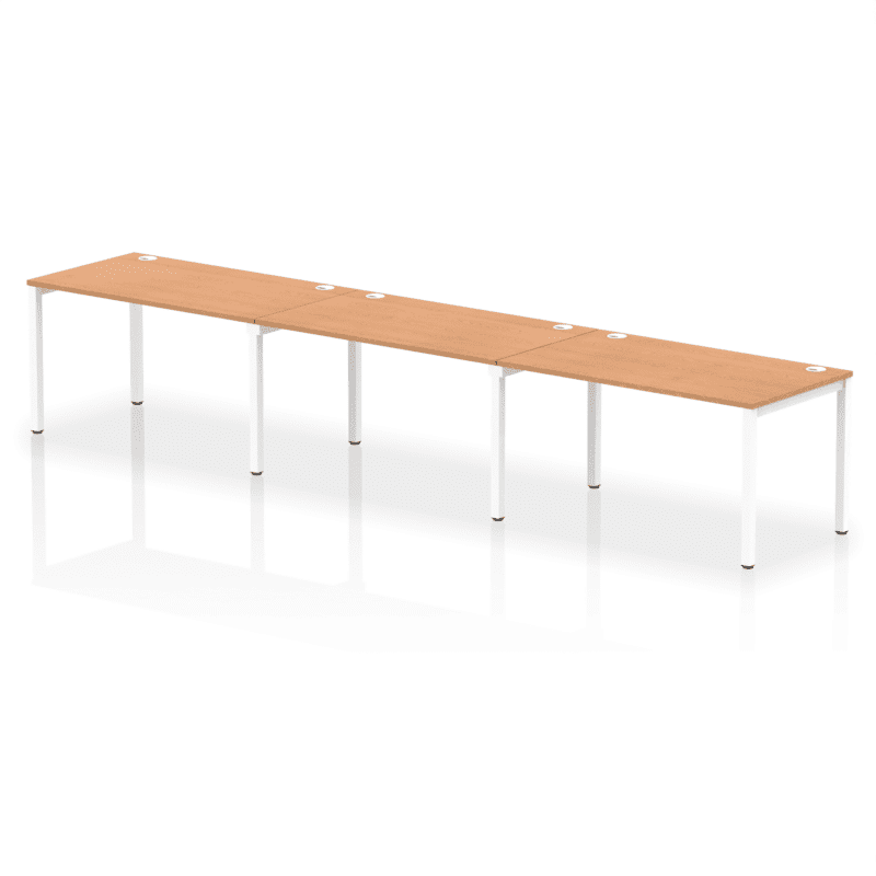 Impulse Single Row Bench Desk - 3 Person - Image 20