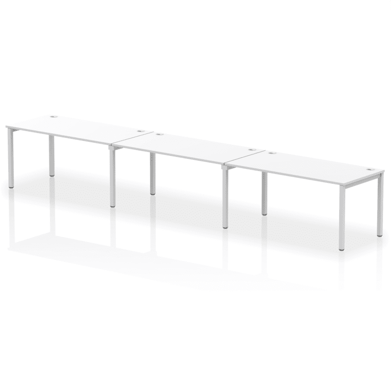 Impulse Single Row Bench Desk - 3 Person - Image 35