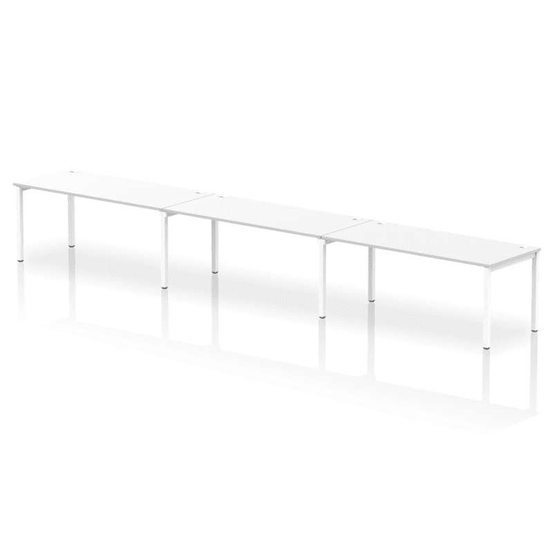 Impulse Single Row Bench Desk - 3 Person - Image 48