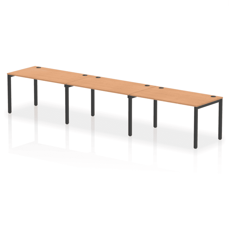 Impulse Single Row Bench Desk - 3 Person - Image 64