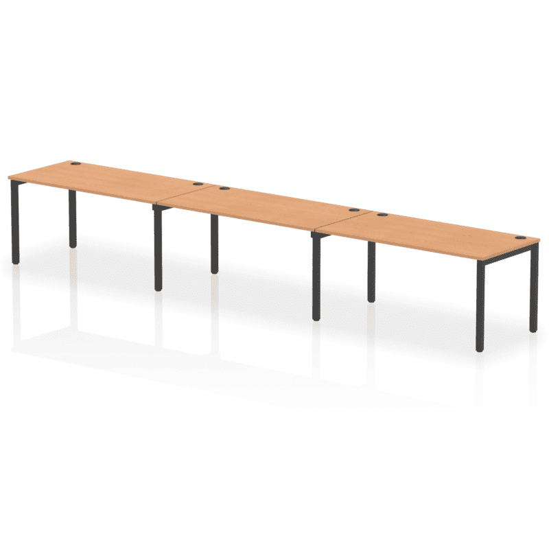 Impulse Single Row Bench Desk - 3 Person - Image 73