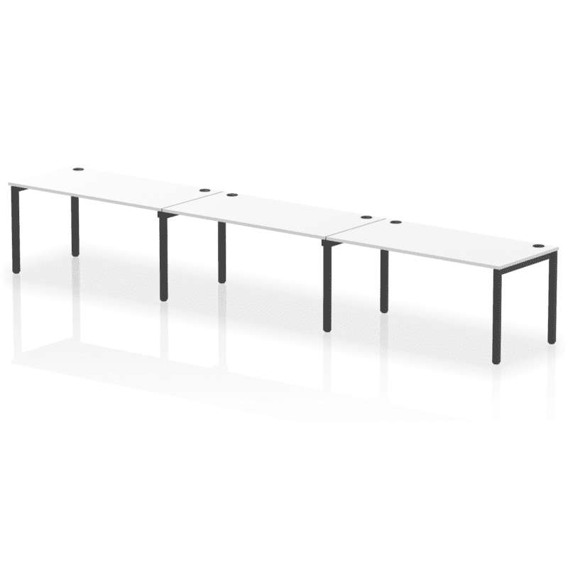 Impulse Single Row Bench Desk - 3 Person - Image 74