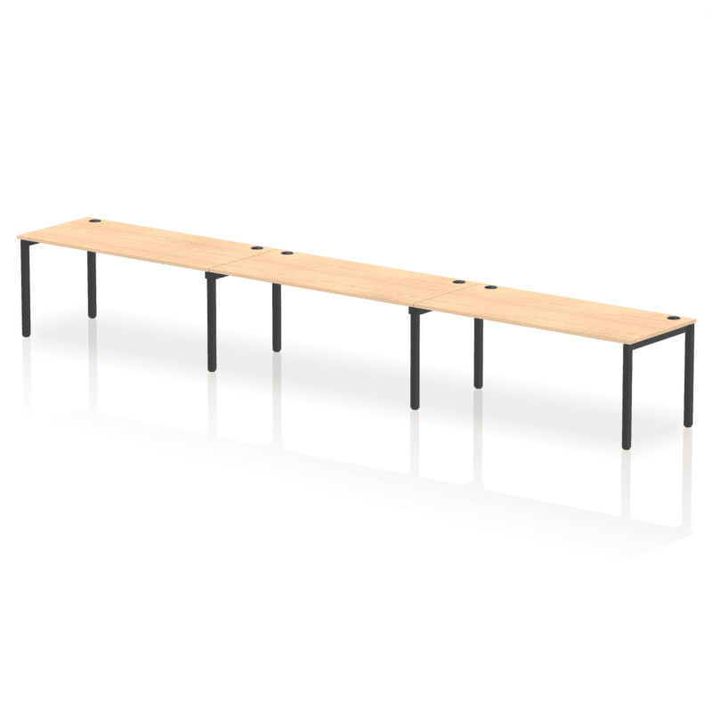 Impulse Single Row Bench Desk - 3 Person - Image 81