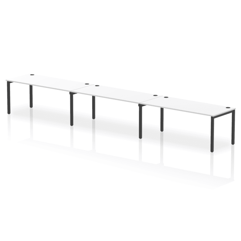 Impulse Single Row Bench Desk - 3 Person - Image 83