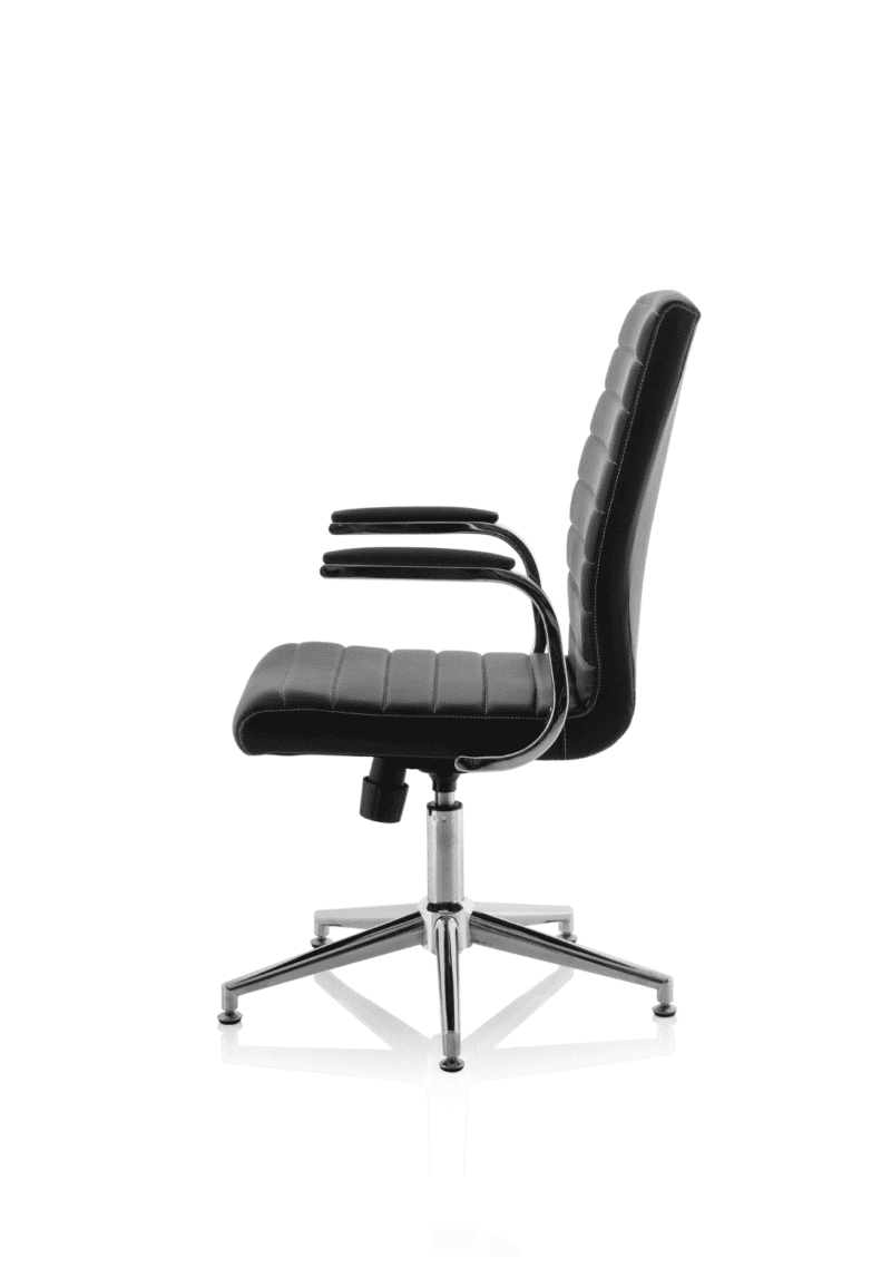 Ezra Medium Back Leather Executive Office Chair with Arms - Image 35