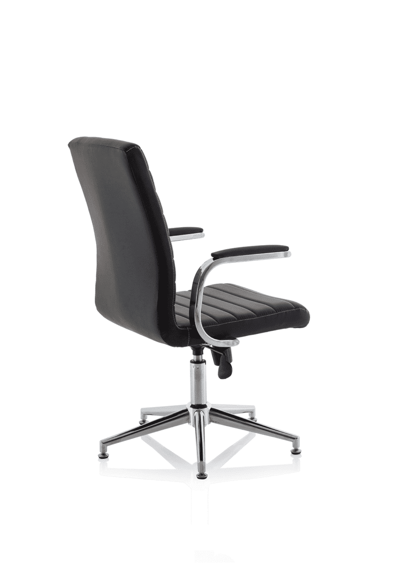 Ezra Medium Back Leather Executive Office Chair with Arms - Image 37