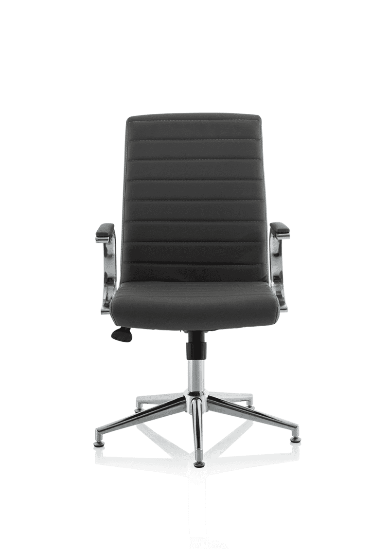 Ezra Medium Back Leather Executive Office Chair with Arms - Image 41