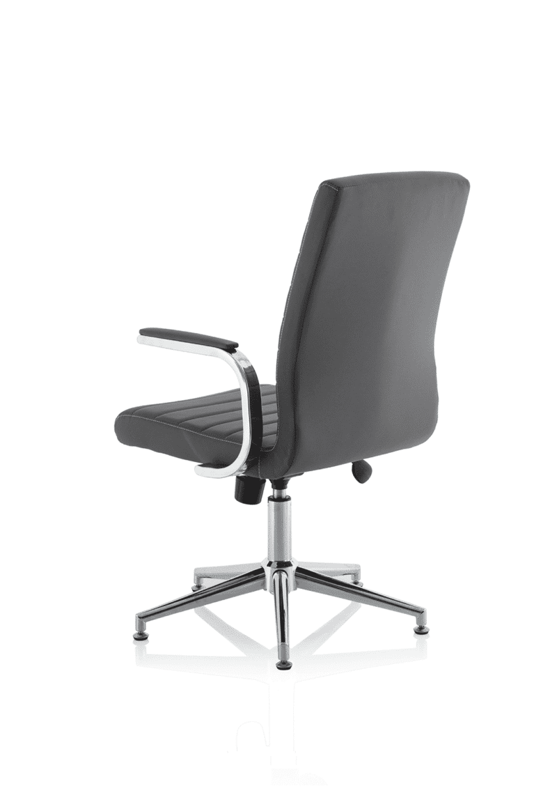 Ezra Medium Back Leather Executive Office Chair with Arms - Image 44