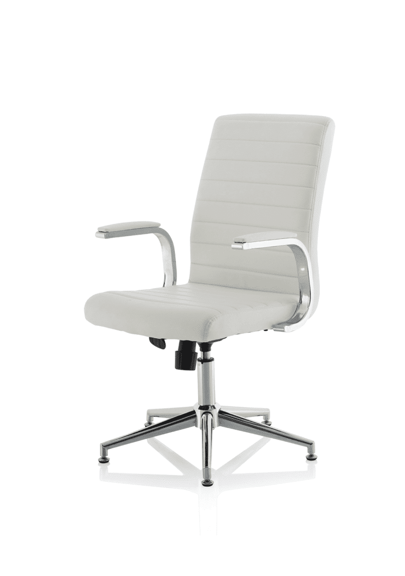 Ezra Medium Back Leather Executive Office Chair with Arms - Image 50