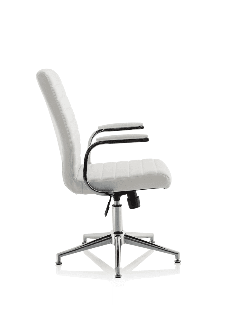 Ezra Medium Back Leather Executive Office Chair with Arms - Image 54