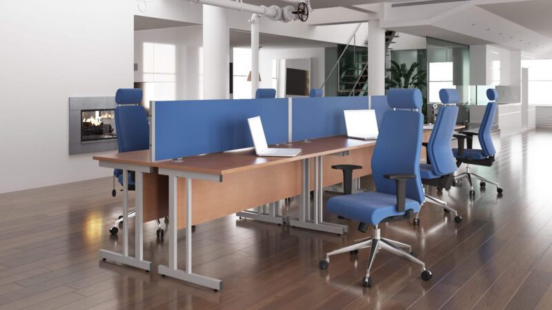 Impulse 1200mm Slimline Desk Cantilever Leg - Image 29