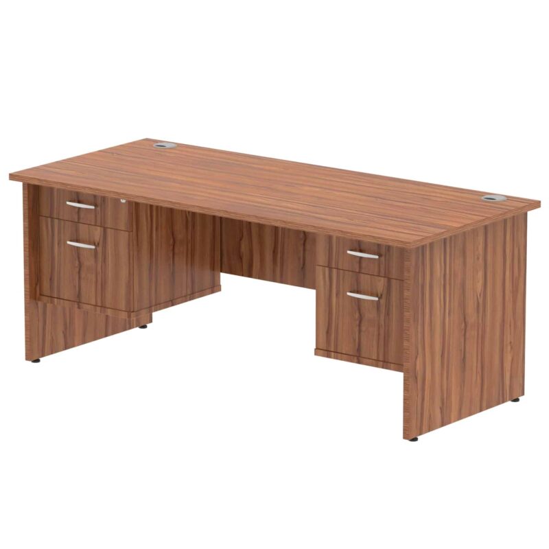 Impulse 1800mm Panel End Straight Desk With Two Fixed Pedestal - Image 10