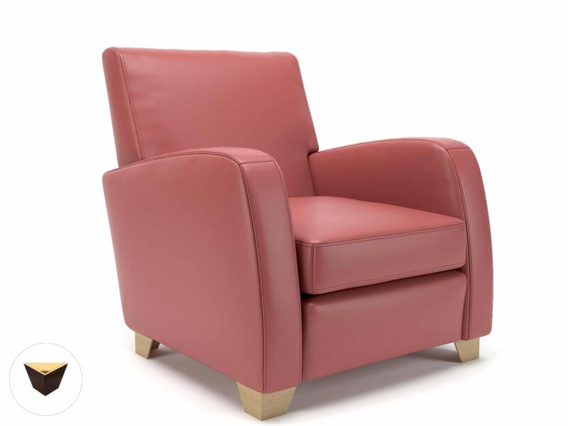 Wynne 81cm Wide Armchair in Cristina Marrone Ultima Faux Leather - Image 102