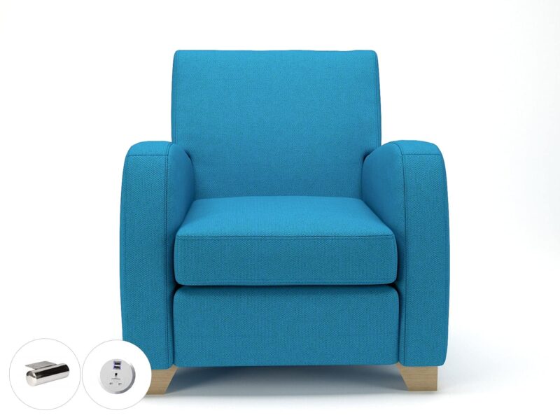 Wynne 81cm Wide Armchair in Camira Era Fabric - Image 15