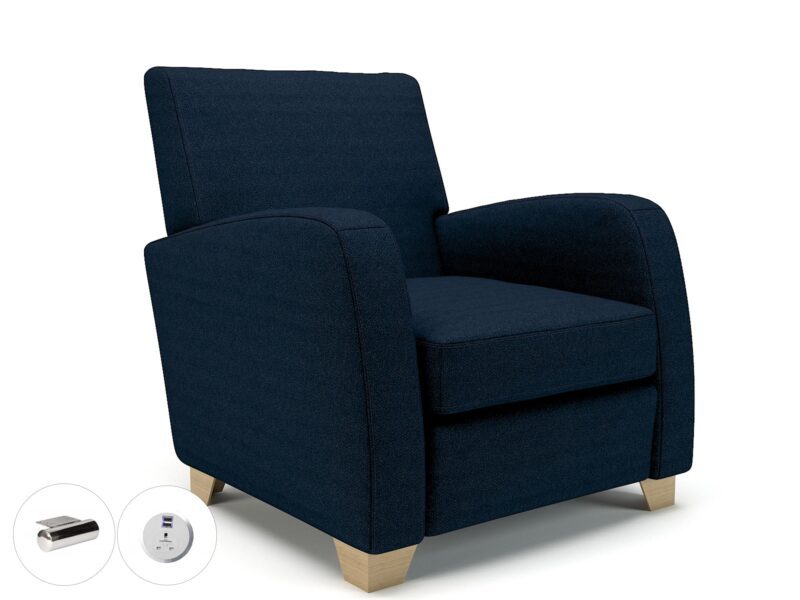 Wynne 81cm Wide Armchair in Camira Era Fabric - Image 127