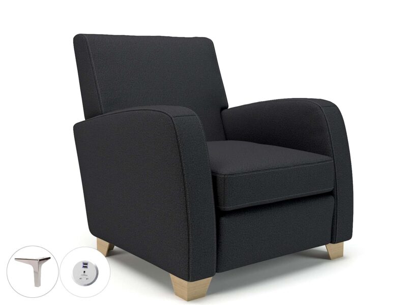 Wynne 81cm Wide Armchair in Warwick Dolly Fabric - Image 82