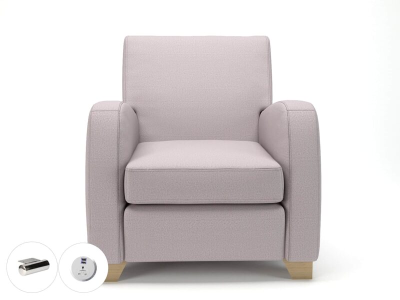 Wynne 81cm Wide Armchair in Warwick Dolly Fabric - Image 43