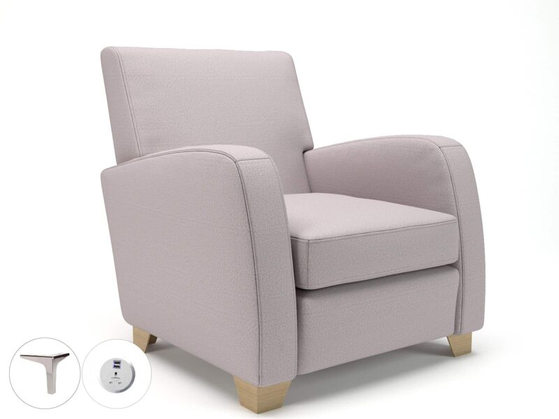Wynne 81cm Wide Armchair in Warwick Dolly Fabric - Image 94