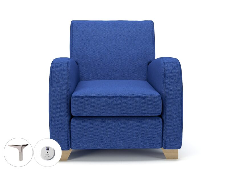 Wynne 81cm Wide Armchair in Camira Era Fabric - Image 61