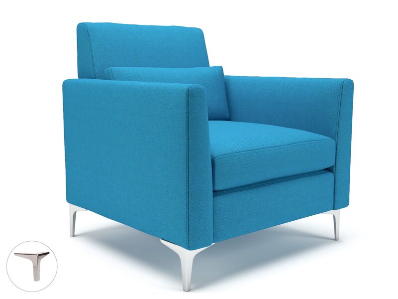 Roselle 90cm Wide Armchair in Camira Era Fabric - Image 13