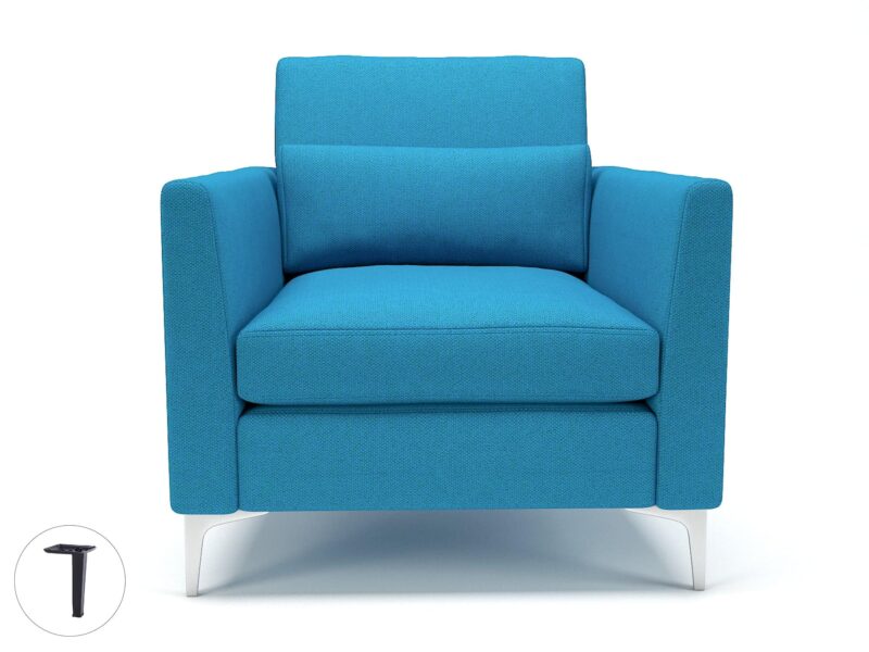 Roselle 90cm Wide Armchair in Camira Era Fabric - Image 17