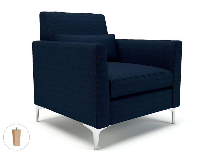 Roselle 90cm Wide Armchair in Camira Era Fabric - Image 34