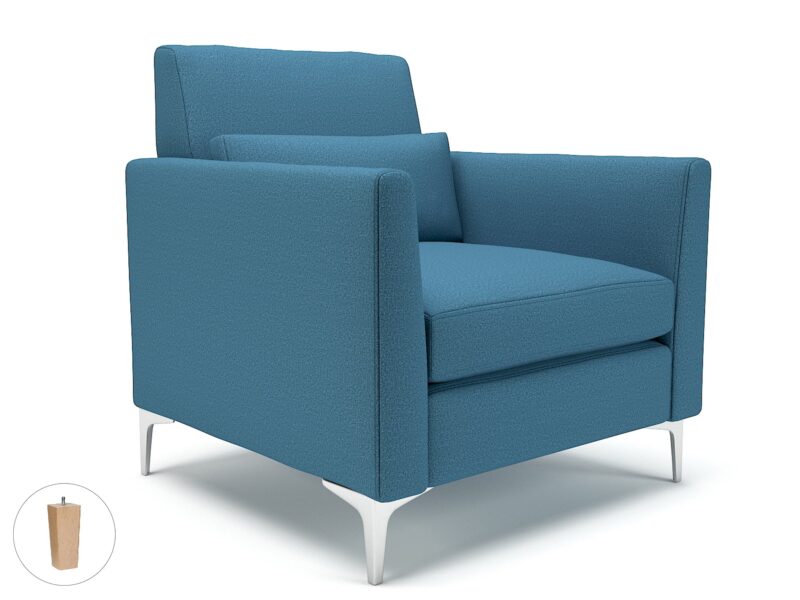 Roselle 90cm Wide Armchair in Warwick Dolly Fabric - Image 34