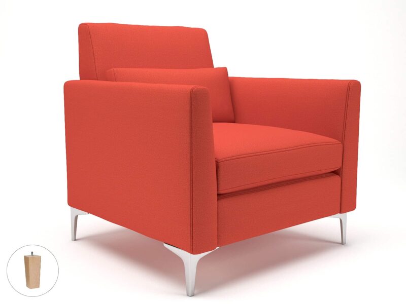 Roselle 90cm Wide Armchair in Warwick Dolly Fabric - Image 58