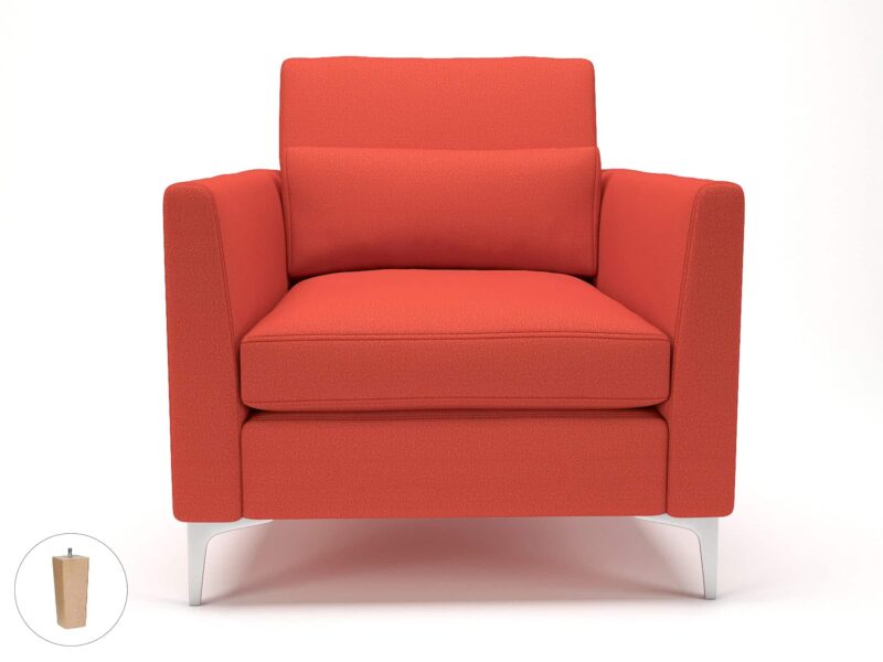 Roselle 90cm Wide Armchair in Warwick Dolly Fabric - Image 59