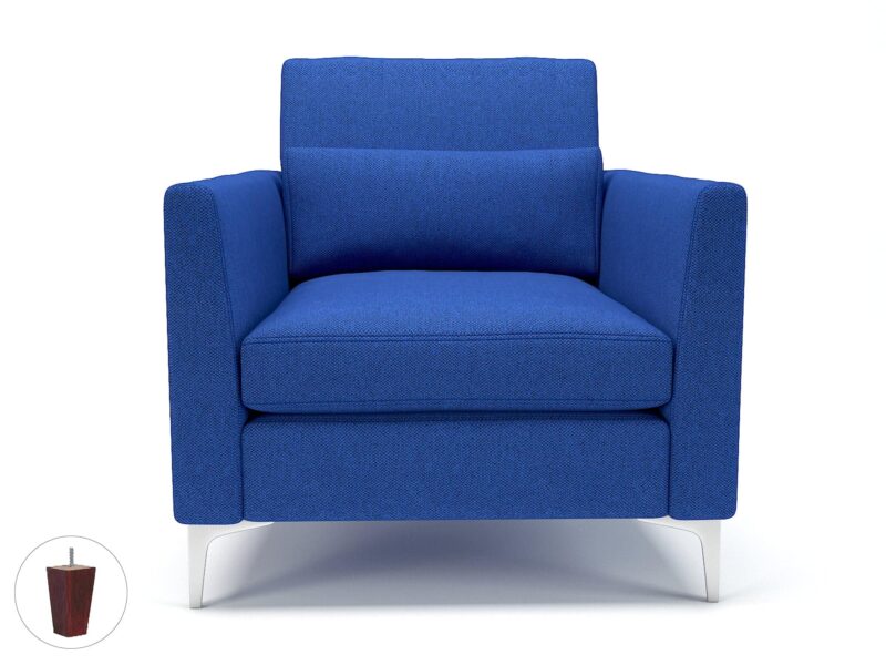 Roselle 90cm Wide Armchair in Camira Era Fabric - Image 56
