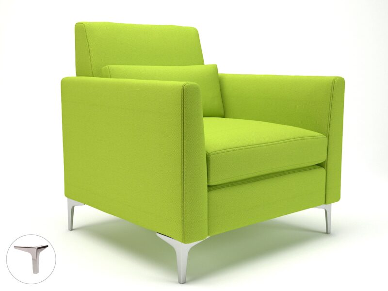 Roselle 90cm Wide Armchair in Camira Era Fabric - Image 61