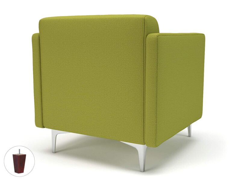 Napa Slim Arm 75cm Wide Armchair in Warwick Dolly Fabric - Image 9