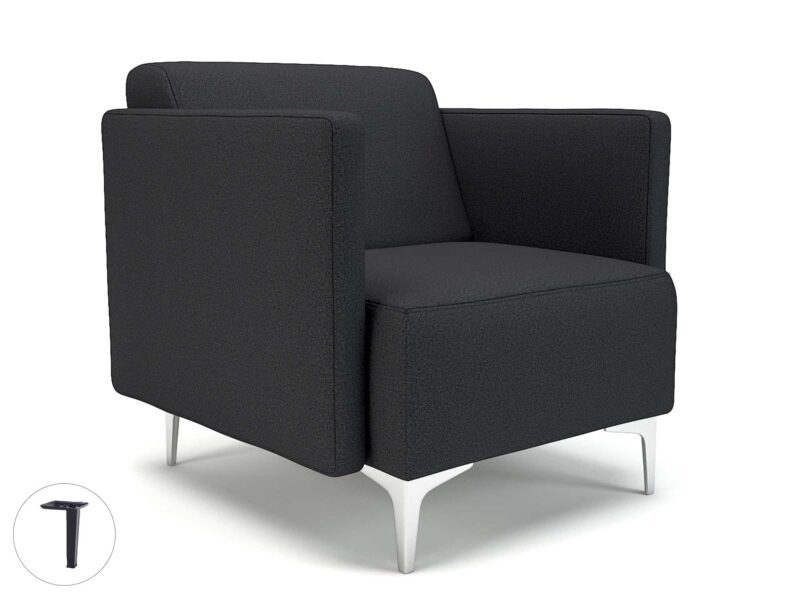 Napa Slim Arm 75cm Wide Armchair in Warwick Dolly Fabric - Image 16