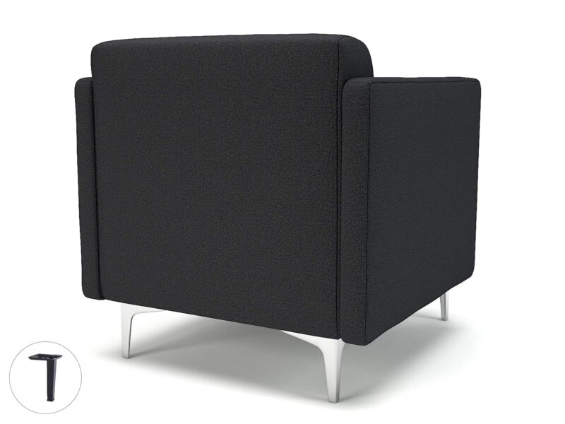 Napa Slim Arm 75cm Wide Armchair in Warwick Dolly Fabric - Image 18