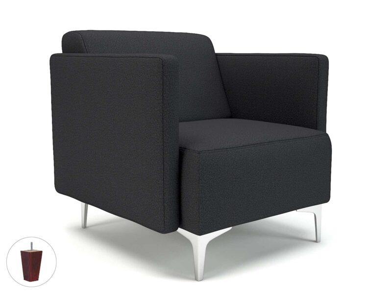 Napa Slim Arm 75cm Wide Armchair in Warwick Dolly Fabric - Image 19