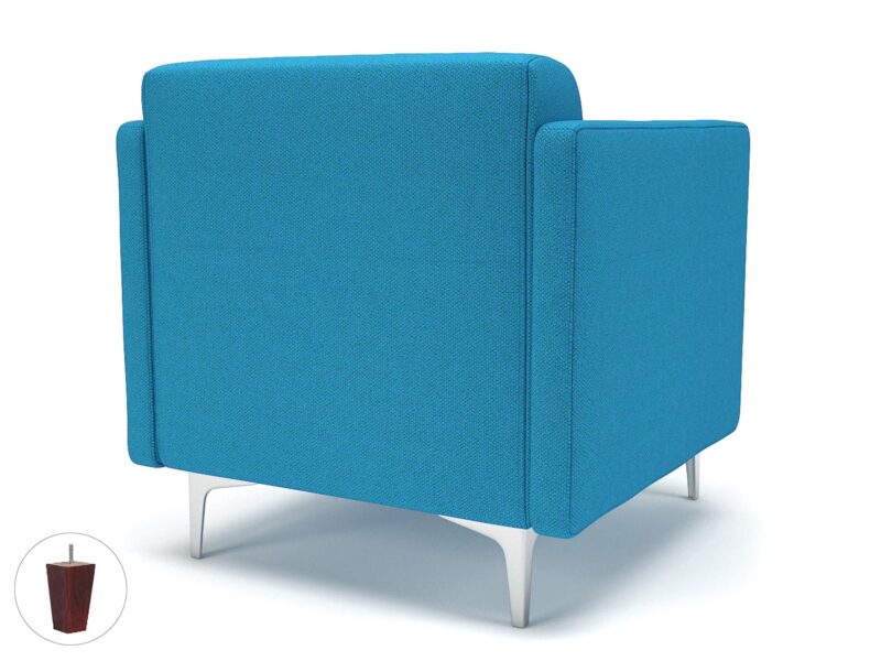 Napa Slim Arm 75cm Wide Armchair in Camira Era Fabric - Image 21