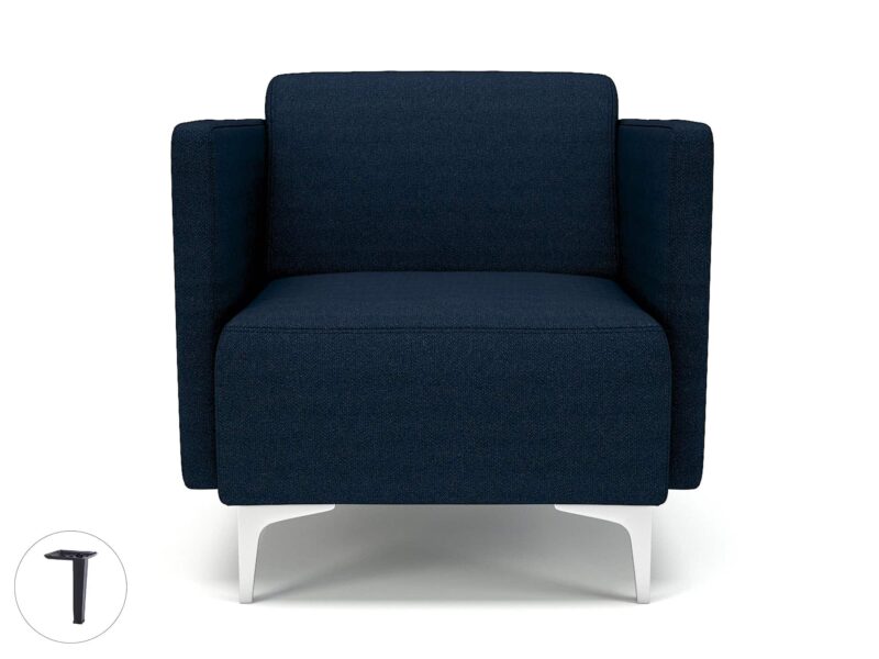Napa Slim Arm 75cm Wide Armchair in Camira Era Fabric - Image 29