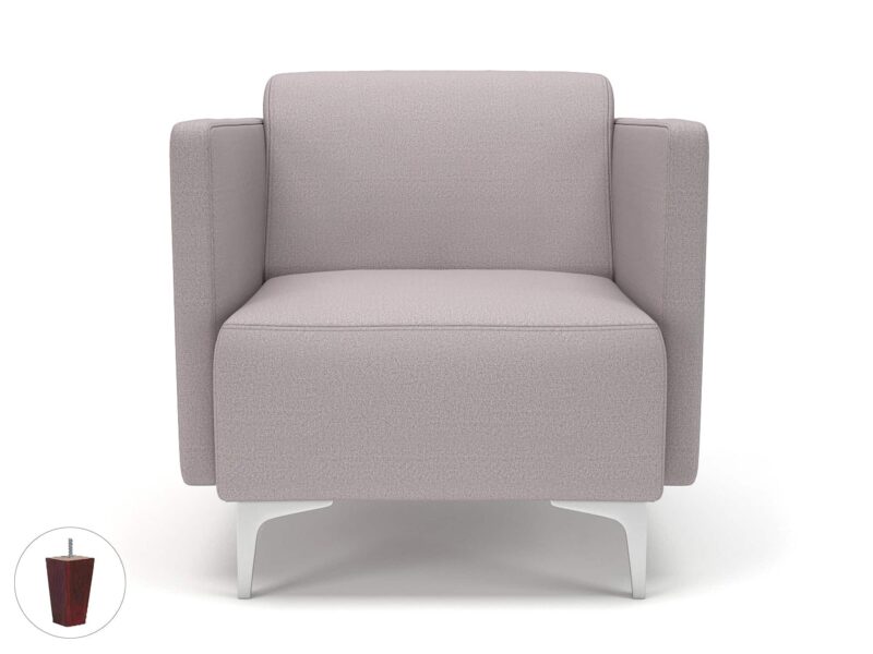 Napa Slim Arm 75cm Wide Armchair in Warwick Dolly Fabric - Image 44
