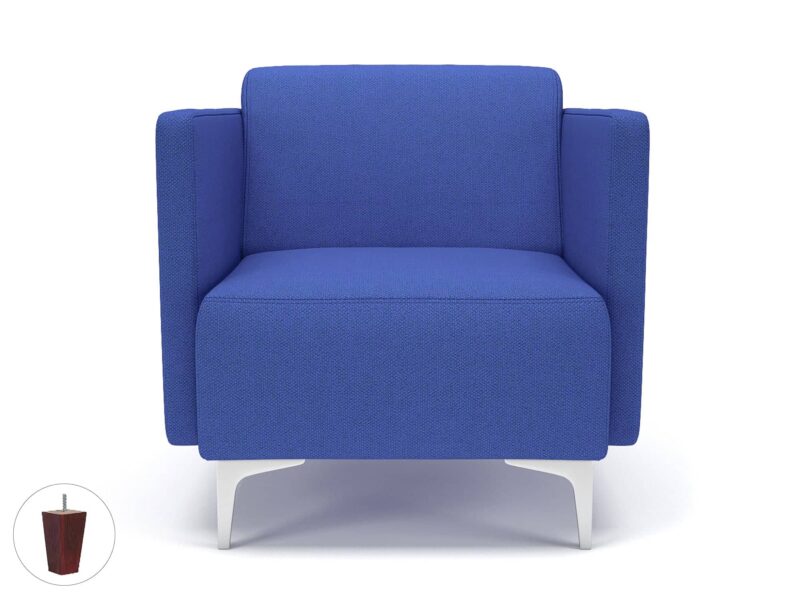 Napa Slim Arm 75cm Wide Armchair in Camira Era Fabric - Image 56