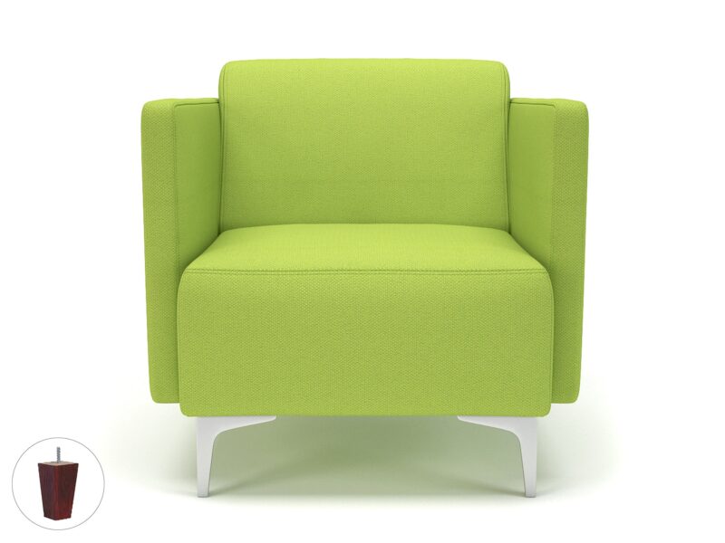 Napa Slim Arm 75cm Wide Armchair in Camira Era Fabric - Image 68