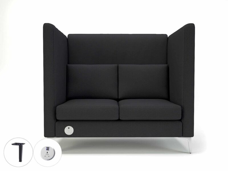 Altus 128cm Wide Privacy Booth in Warwick Dolly Fabric with Socket - Image 21