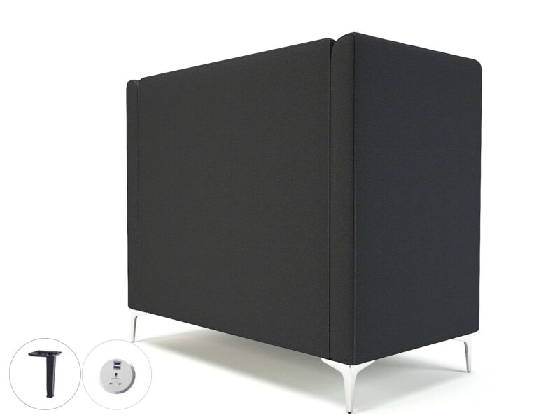 Altus 128cm Wide Privacy Booth in Warwick Dolly Fabric with Socket - Image 22