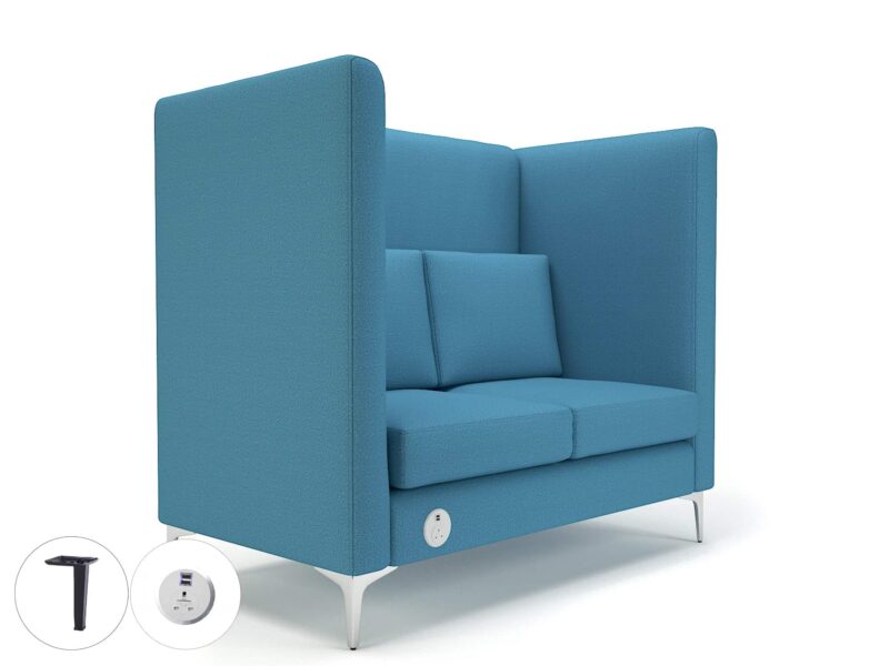 Altus 128cm Wide Privacy Booth in Warwick Dolly Fabric with Socket - Image 33