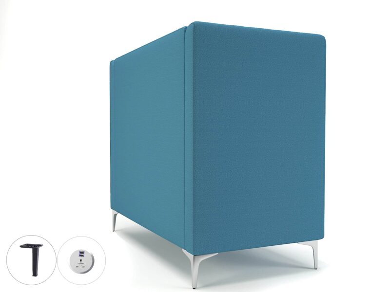Altus 128cm Wide Privacy Booth in Warwick Dolly Fabric with Socket - Image 36
