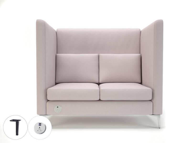 Altus 128cm Wide Privacy Booth in Warwick Dolly Fabric with Socket - Image 49