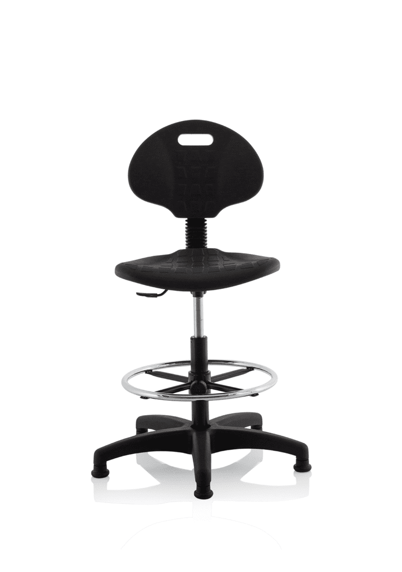 Malaga Polyurethane Medium Back Hi Rise Draughtsman Task Operator Office Chair - Image 2