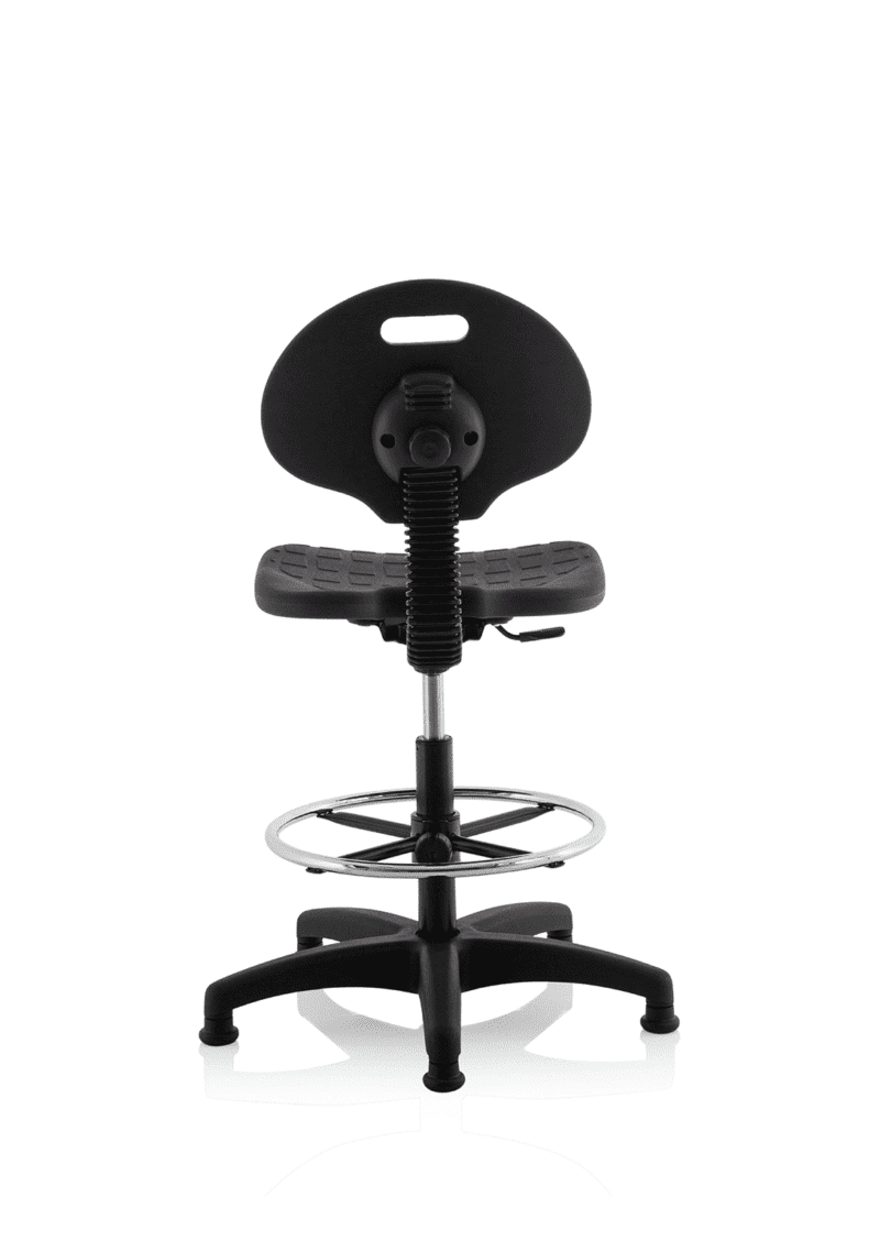 Malaga Polyurethane Medium Back Hi Rise Draughtsman Task Operator Office Chair - Image 6