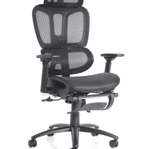 Horizon Executive Mesh Chair With Height Adjustable Arms and Footrest